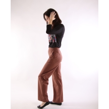 Brown Trousers Wide Leg