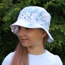 Light Blue Floral Hat