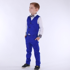 Royal Blue Trousers And Vest (Darker)