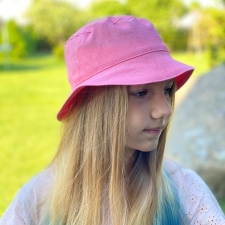 Pink Hat, 100% Linen