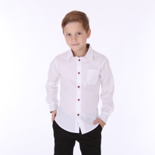 White Shirt With Red Details
