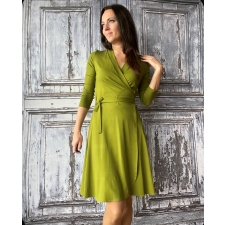 Wrapped Dress Olive Green